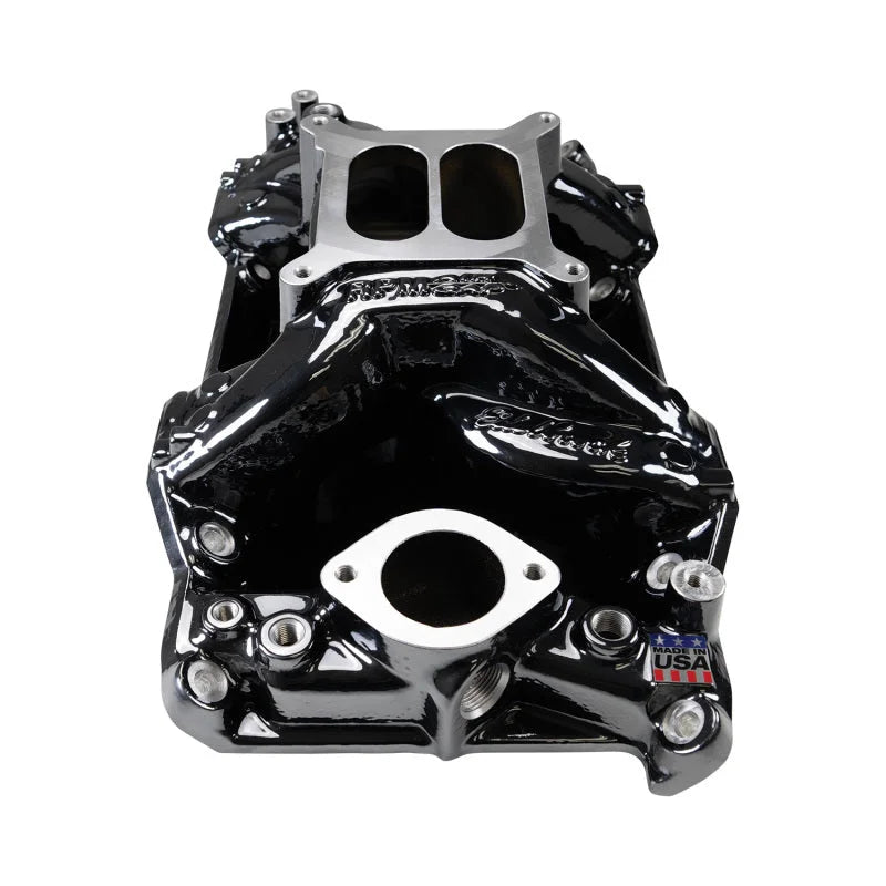 Edelbrock RPM Air-Gap Small Block Chrysler Intake Manifold - Black Plasma - Installation View
