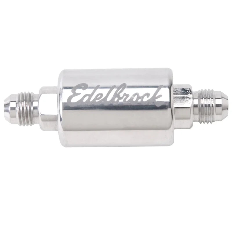 Edelbrock Replacement Polished Filter for 8128 - Side View