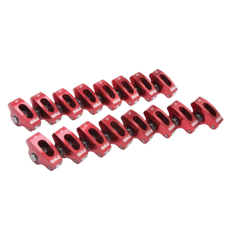 Edelbrock Roller Rocker Arm Wide Body SBC 1 5 1 (Set of 16) - Back View