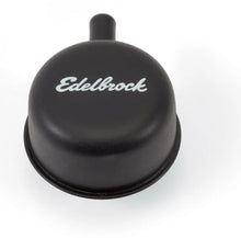 Load image into Gallery viewer, Edelbrock Round Cap w/ Nipple Black - Main Product View