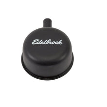 Load image into Gallery viewer, Edelbrock Round Cap w/ Nipple Black - Side View