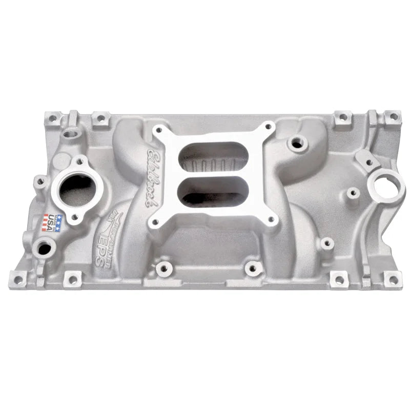 Edelbrock SB Chevy Vortec Perf Eps Intake Manifold - Side View