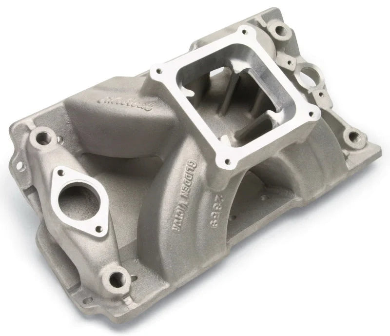 Edelbrock SBC 18 4500 Manifold - Back View