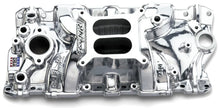 Load image into Gallery viewer, Edelbrock SBC Performer Eps Polished Manifold - Main Product View