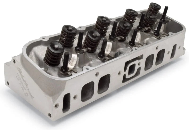 Edelbrock Single BBC Hi-Comp 454-0 Head Comp - Side View