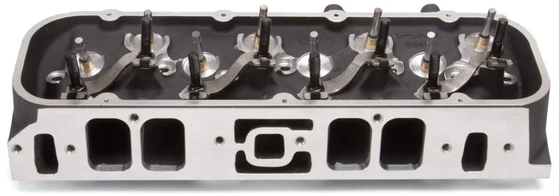 Edelbrock Single Marine BBC Rect Port Head w/ Valves - Main Product View