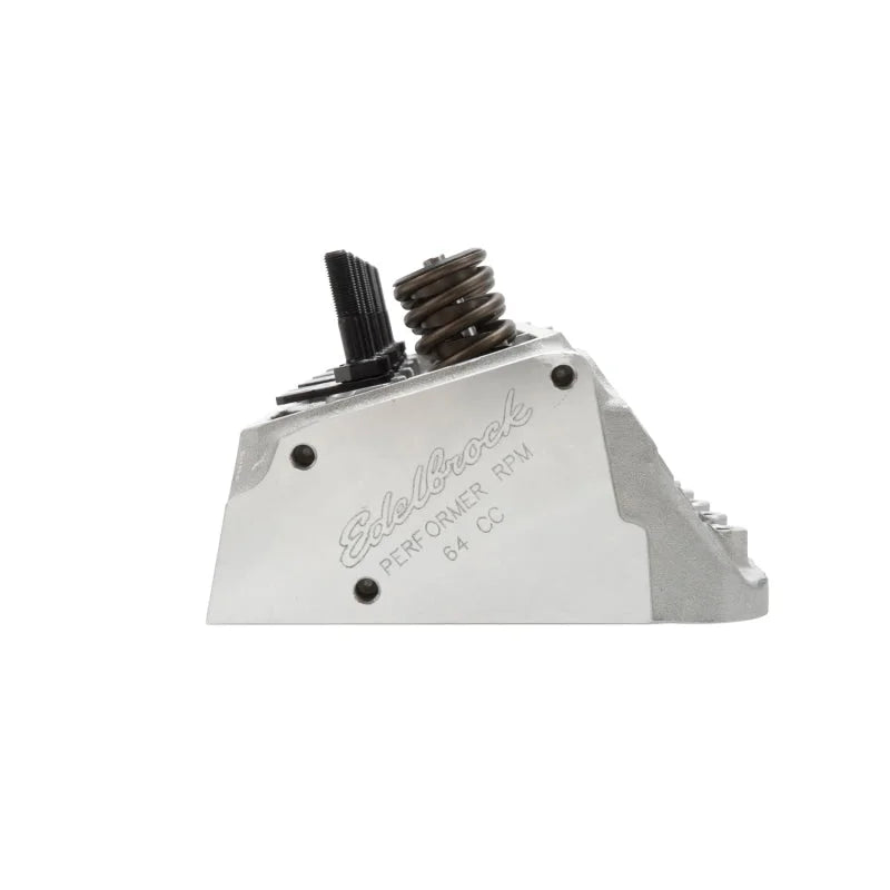 Edelbrock Single Perf RPM SBC 64cc Angle Head Comp - Side View