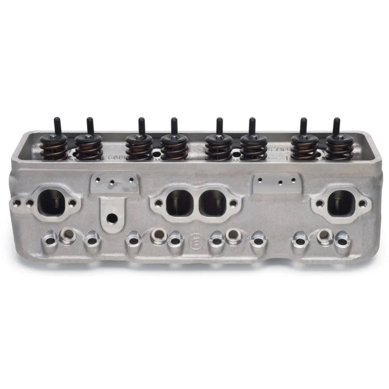 Edelbrock Single Perf SBC C-Bolt Head Comp - Back View