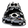 Load image into Gallery viewer, Edelbrock Small Block Performer RPM AIR-Gap Intake Manifold Black Plasma Finish fits Chevrolet - Additional View 6