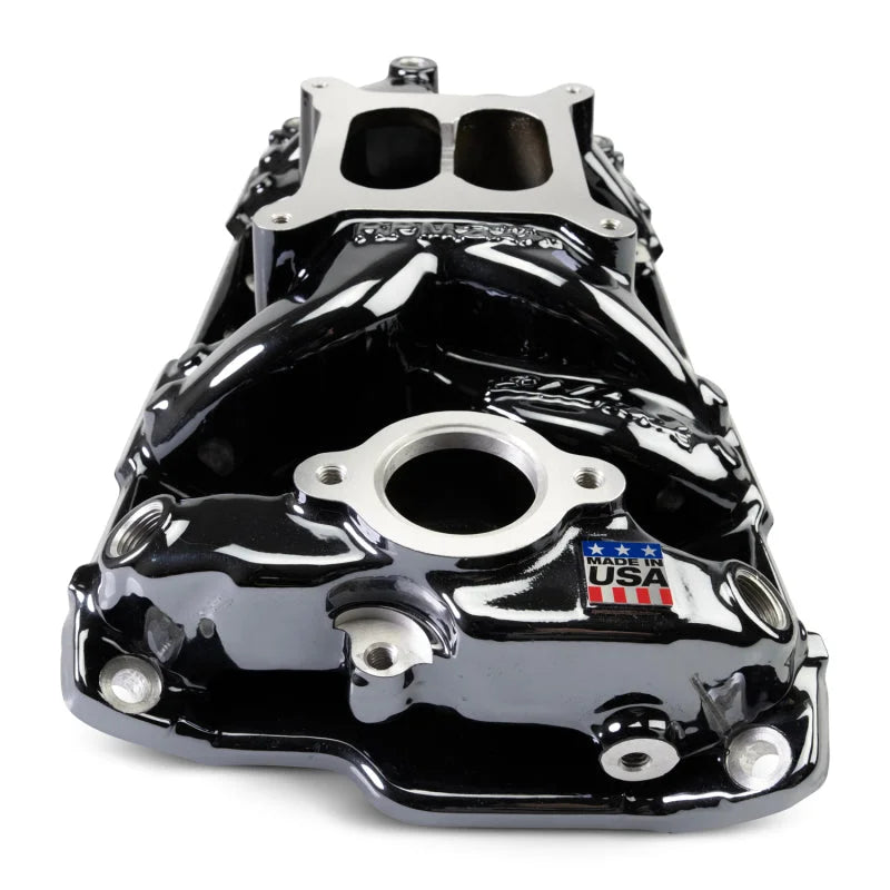 Edelbrock Small Block Performer RPM AIR-Gap Intake Manifold Black Plasma Finish fits Chevrolet - Additional View 6