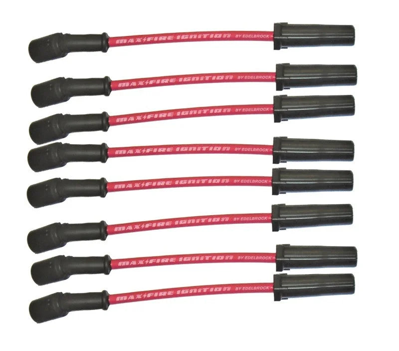 Edelbrock Spark Plug Wire Set GM LS Engines Heat Shields w/o Red Wire (Set of 8) - Installation View