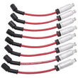 Load image into Gallery viewer, Edelbrock Spark Plug Wire Set LS Truck w/ Metal Sleeves 99-15 50 Ohm Resistance Red Wire (Set of 8) - Main Product View