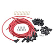Load image into Gallery viewer, Edelbrock Spark Plug Wire Set Universal 90 Deg Boots 50 Ohm Resistance 8 65mm Red Wire (Set of 9) - Main Product View