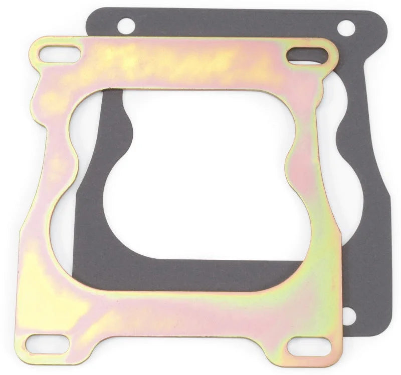 Edelbrock Spread-Bore Carb Plate - Side View