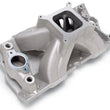 Load image into Gallery viewer, Edelbrock Super Victor SBC Manifold for GM Cast Iron Vortec Heads (Race Manifold) - Back View