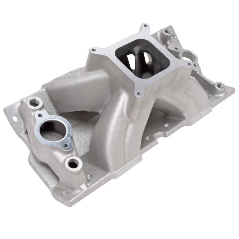 Edelbrock Super Victor SBC Manifold for GM Cast Iron Vortec Heads (Race Manifold) - Installation View