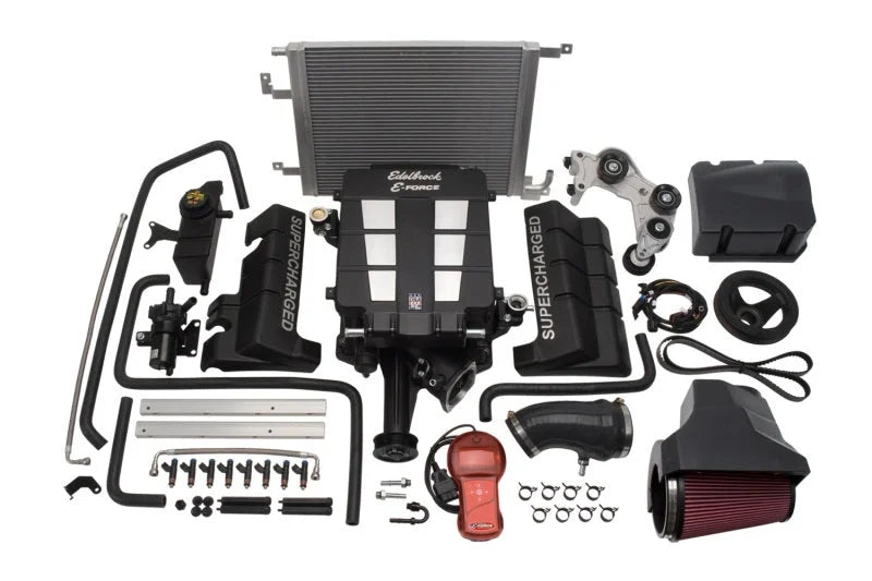 Edelbrock Supercharger Stage 1 - Street Kit 2005-2010 Chrysler Lx and Lc 6 1L Hemi w/ Tuner - Side View