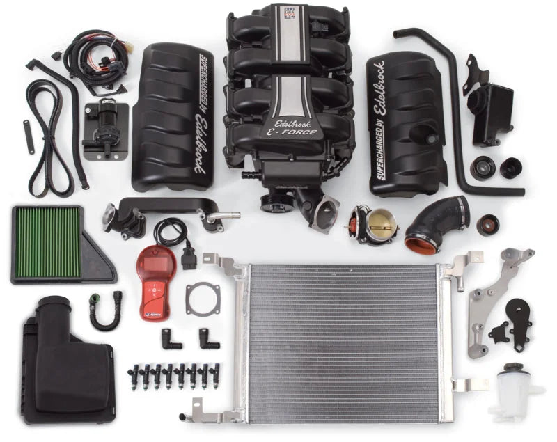 Edelbrock Supercharger Stage 1 - Street Kit 2010-2010 Ford Mustang 4 6L 3V w/ Tuner - Side View