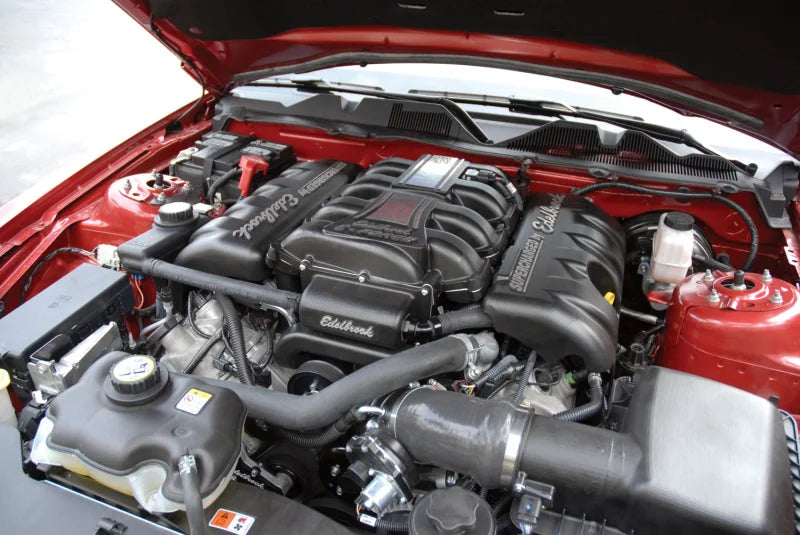 Edelbrock Supercharger Stage 1 - Street Kit 2010-2010 Ford Mustang 4 6L 3V w/ Tuner - Back View