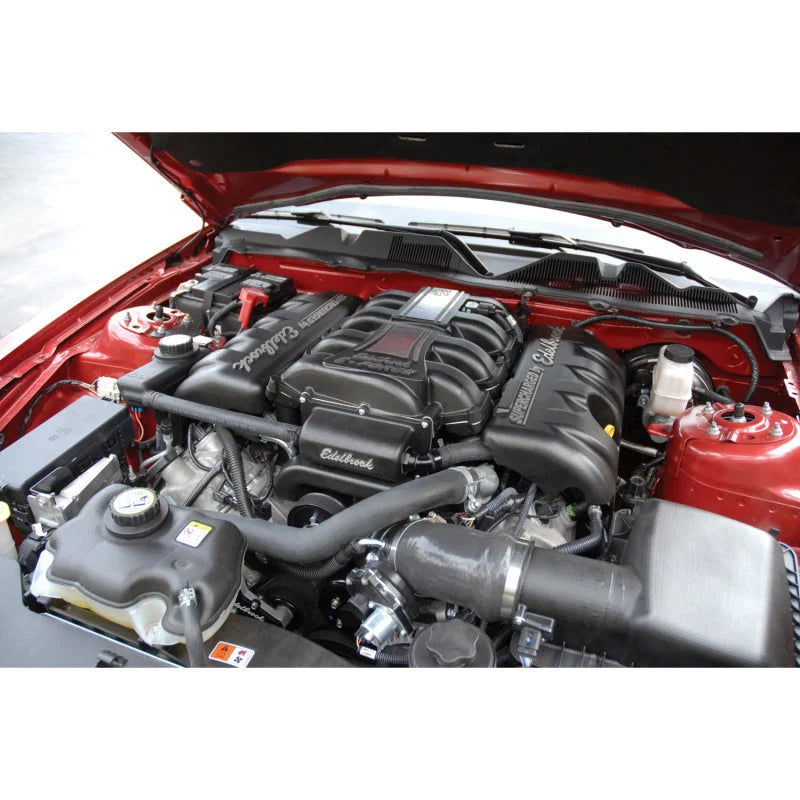 Edelbrock Supercharger Stage 1 - Street Kit 2010-2010 Ford Mustang 4 6L 3V w/ Tuner - Installation View