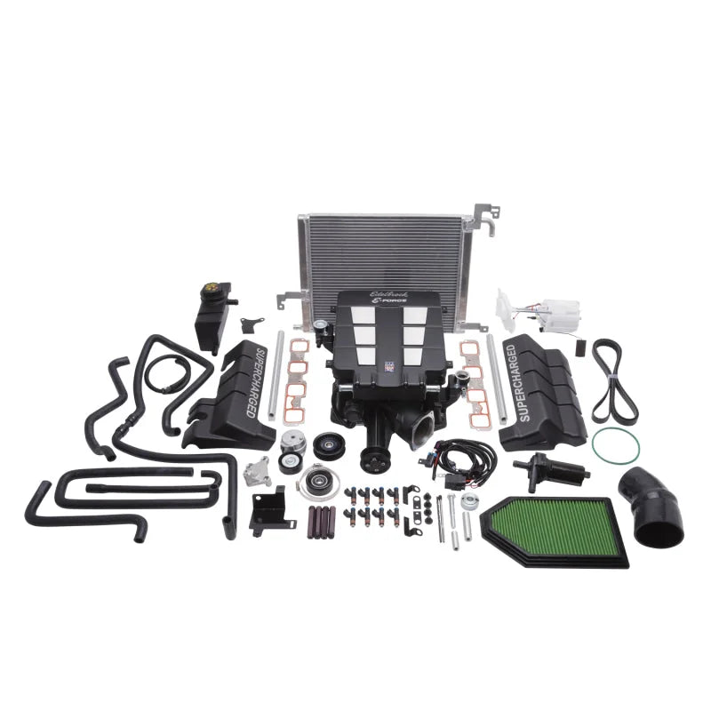 Edelbrock Supercharger Stage 1 - Street Kit 2011-2014 Chrysler Lx and Lc 5 7L Hemi w/ Tuner - Side View