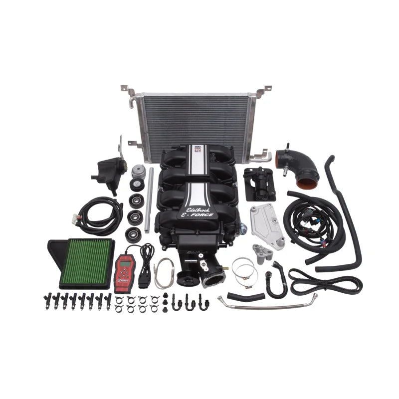 Edelbrock Supercharger Stage 1 - Street Kit 2011-2014 Ford Mustang 5 0L w/ Tuner - Side View