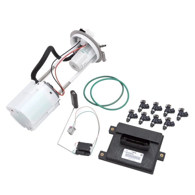 Edelbrock Supercharger Supplemental Fuel Pump Kit GM Truck07-09 6 0L/6 2L Non-Flex Fuel - Side View