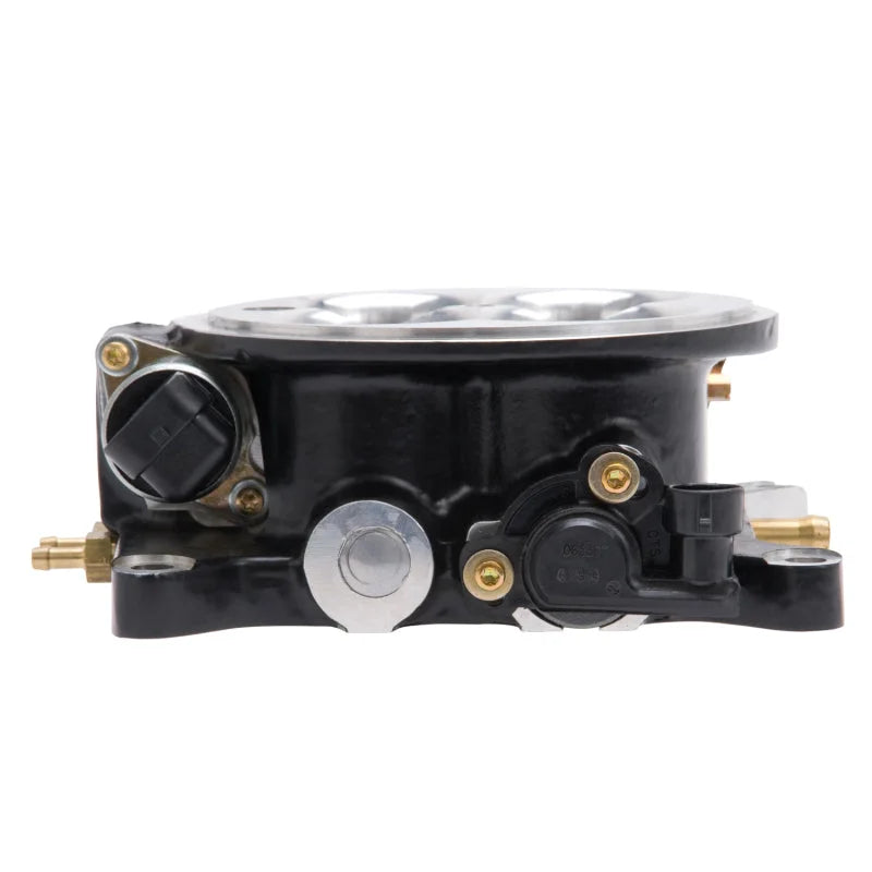 Edelbrock Throttle Body 4-Barrel 4150 Style Flange 1 75In Bores Includes Gm/DeLPHi Iac - Back View