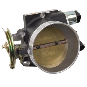 Edelbrock Throttle Body Victor Universal LS1 90mm Black Mini Texture Powder Coating - Main Product View