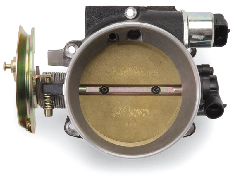 Edelbrock Throttle Body Victor Universal LS1 90mm Black Mini Texture Powder Coating - Additional View 6