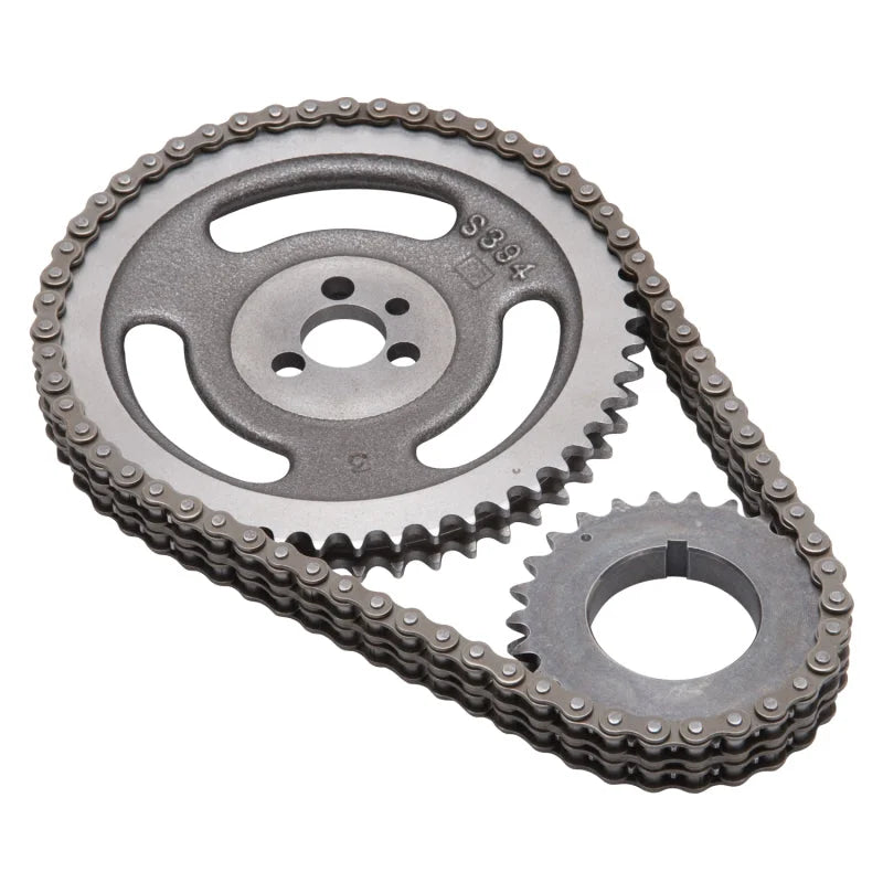 Edelbrock Timing Chain And Gear Set BBC Sng/Keyway - Side View
