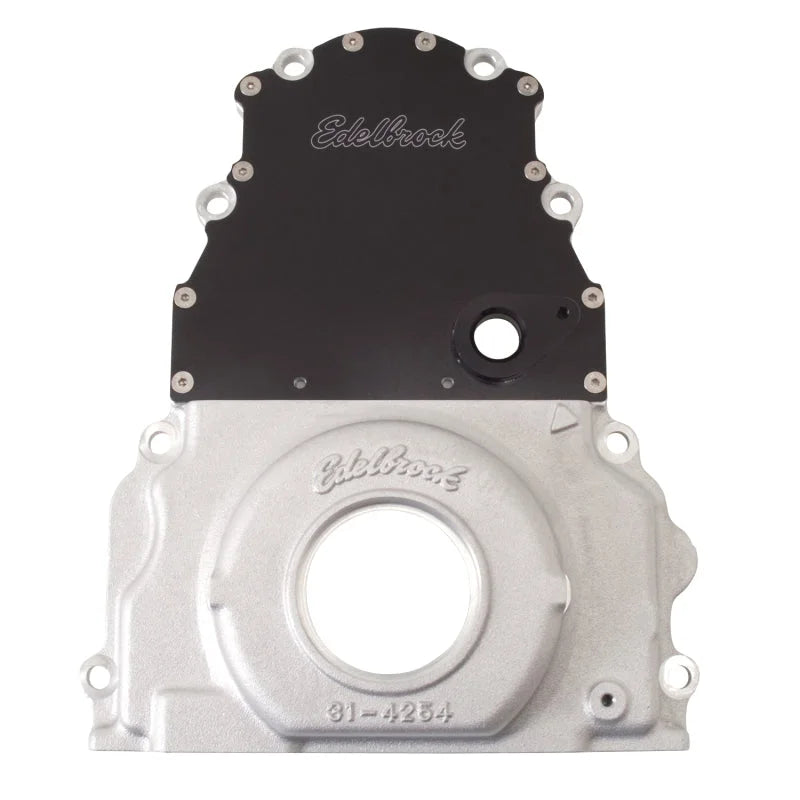 Edelbrock Timing Cover 2-Piece for GM Gen 4 Ls-Series - Installation View