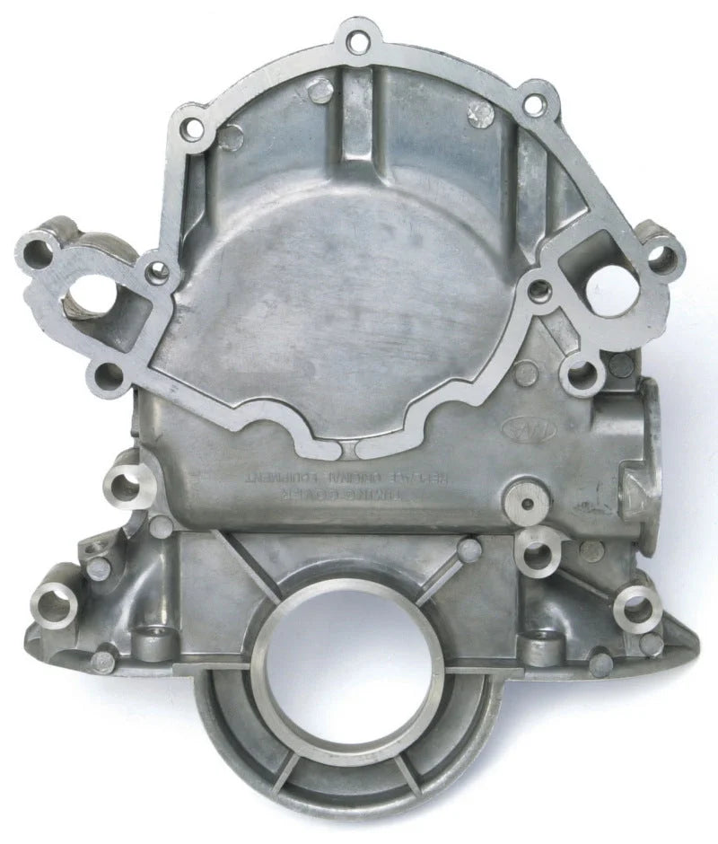 Edelbrock Timing Cover Alum S/B Ford 65-78 289 (Non K-Code) and 302 69-87 351W w/ Timing Marker - Side View