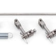 Load image into Gallery viewer, Edelbrock Two Barrel Carb Non Progressive Throttle Linkage Kit 2X2 - Side View
