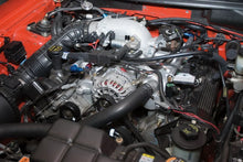 Load image into Gallery viewer, Edelbrock Ultra Low Profile Intake Elbow 90mm Throttle Body to Square-Bore Flange Black Finish - Back View
