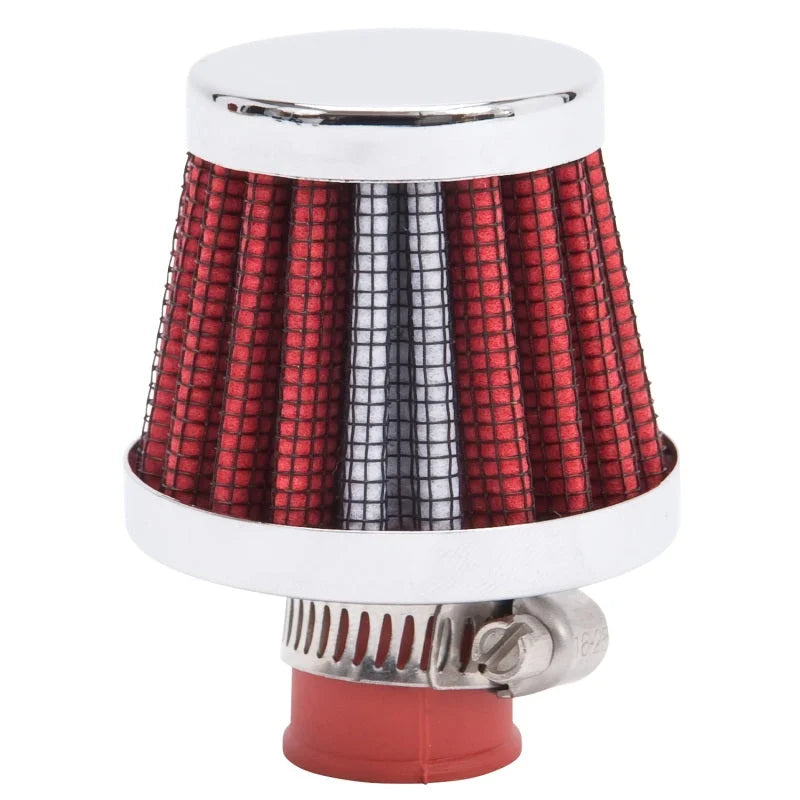 Edelbrock Valve Cover Breathers 9mm Inlet Red/Chrome - Main Product View