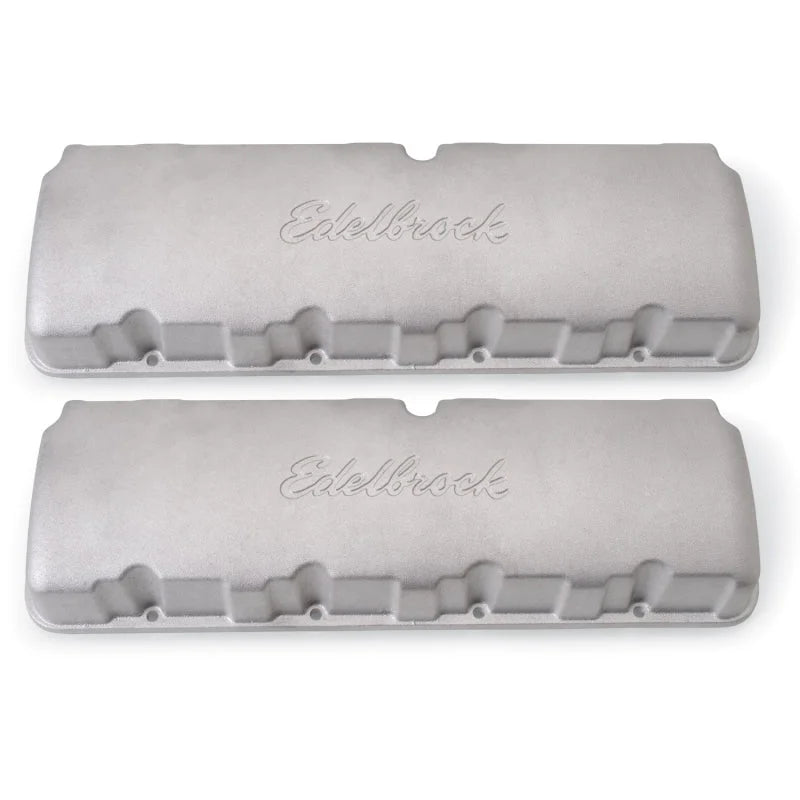 Edelbrock Valve Cover Chevy for Big Victor Head - Side View