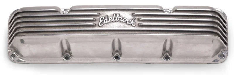 Edelbrock Valve Cover Classic Series AMC/Jeep 1967-91 290-401 CI V8 Polshed - Side View