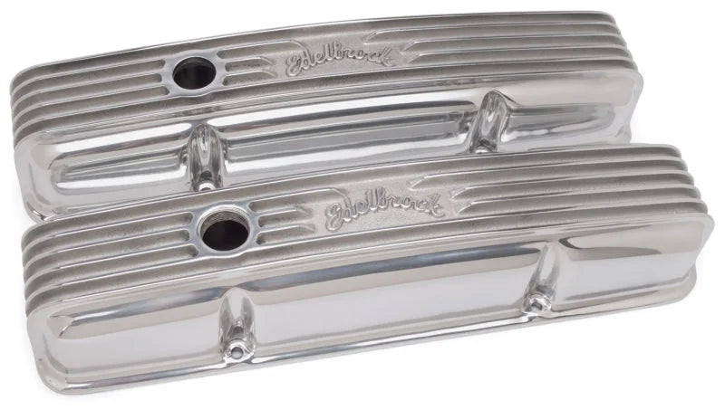 Edelbrock Valve Cover Classic Series Chevrolet 1959-1986 262-400 CI V8 Polshed - Additional View 5