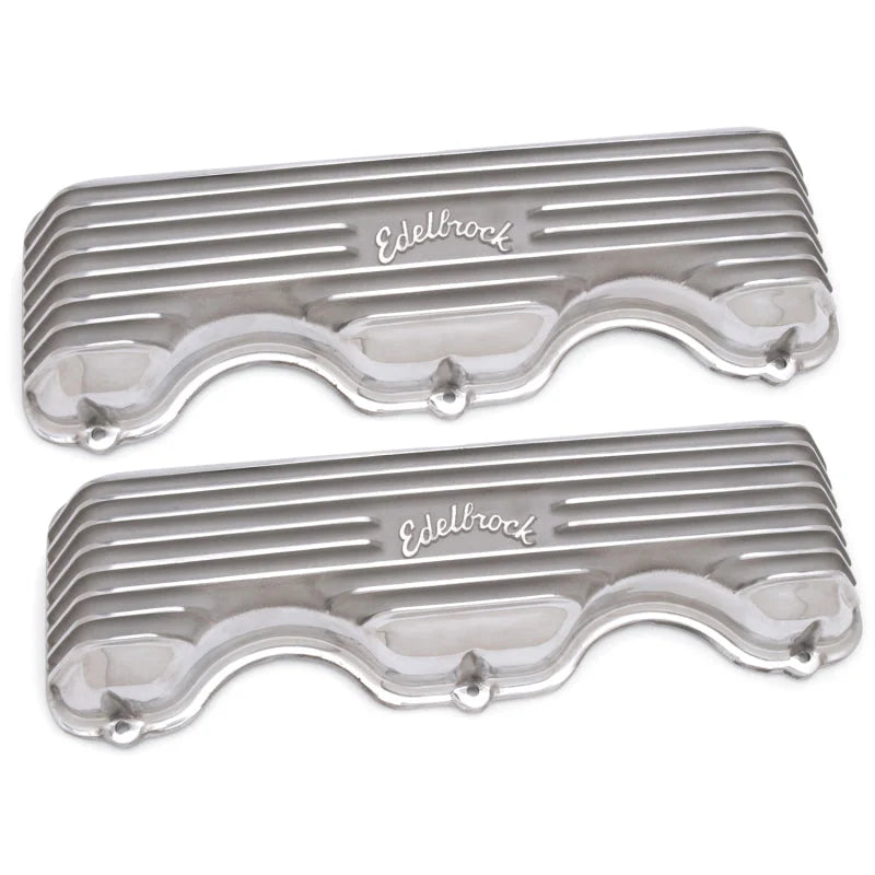 Edelbrock Valve Cover Classic Series Chevrolet W 348/409 CI V8 Polshed - Additional View 6