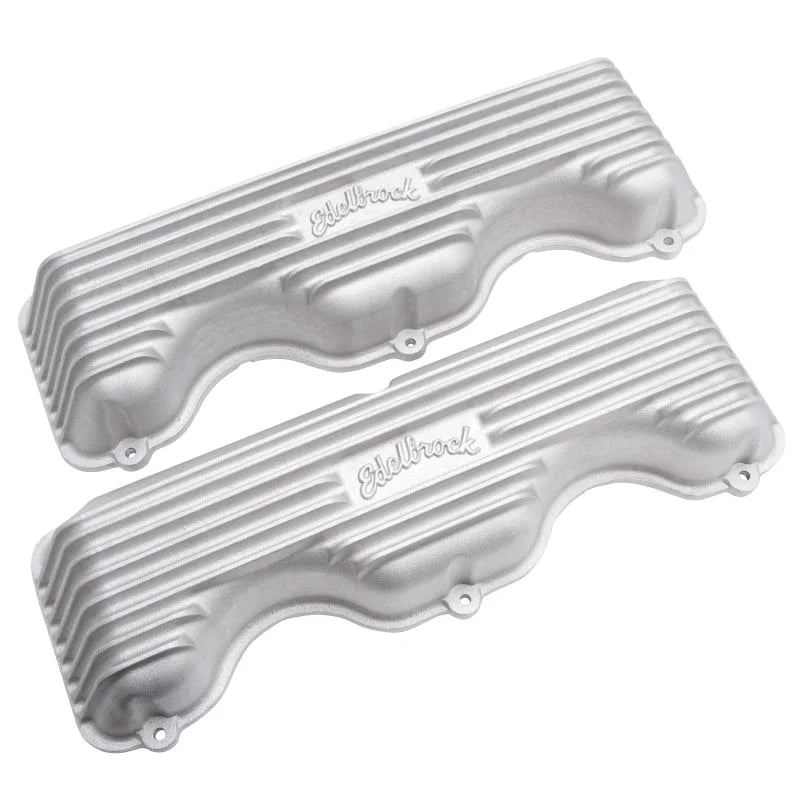 Edelbrock Valve Cover Classic Series Chevrolet W 348/409 CI V8 Satin - Side View
