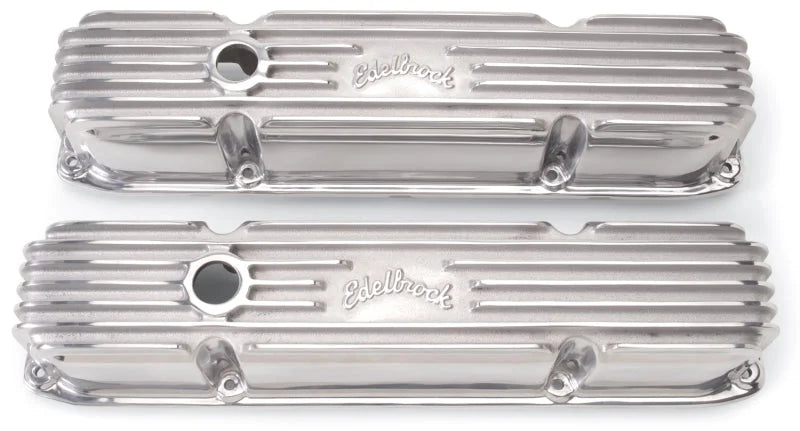 Edelbrock Valve Cover Classic Series Chrysler 383/440 CI V8 Polshed - Side View