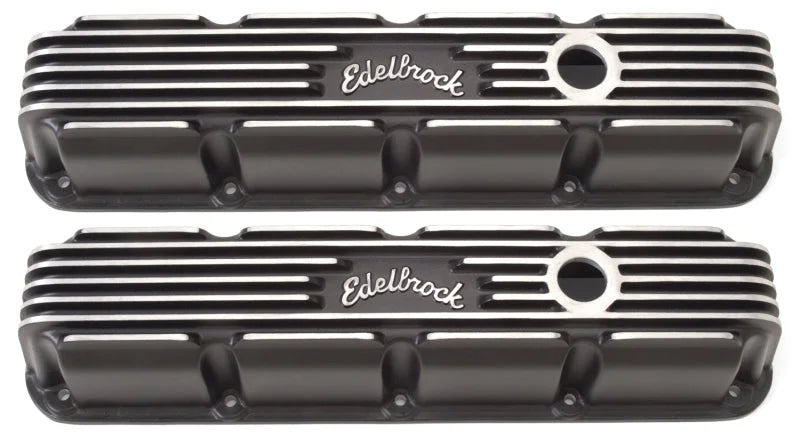 Edelbrock Valve Cover Classic Series Chrysler Magnum V8 Black - Side View