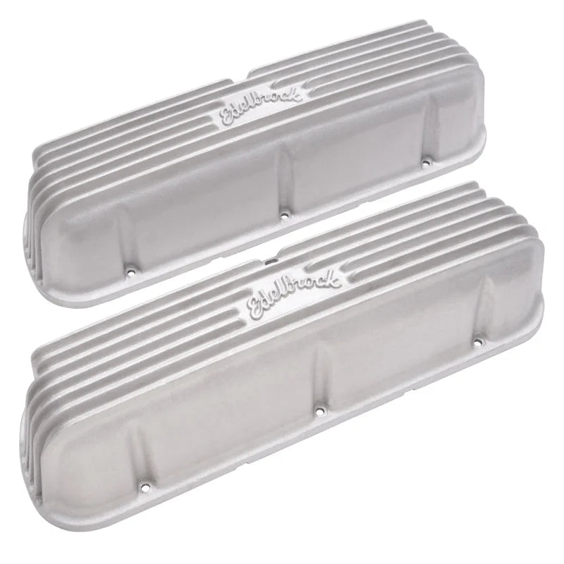 Edelbrock Valve Cover Classic Series Ford 1962-95 221 351W V8 Satin - Back View