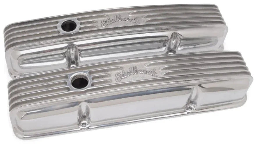 Edelbrock Valve Cover Classic Series Chevrolet 1959-1986 262-400 CI V8 Polshed - Additional View 5
