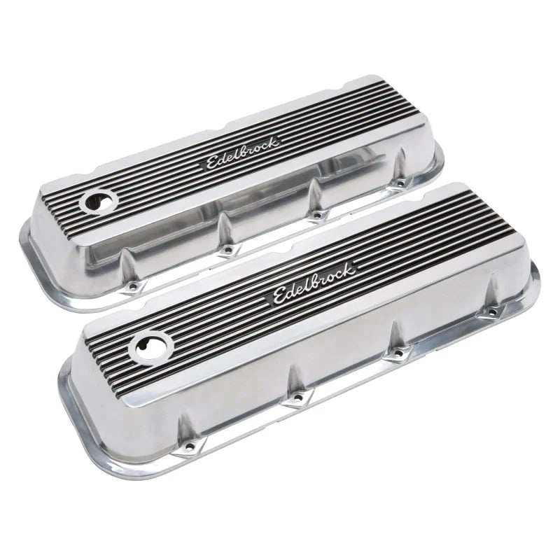 Edelbrock Valve Cover Elite II Chevrolet 1965 and Later 396-502 Big Block V8 Polished - Additional View 5