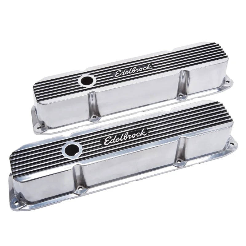 Edelbrock Valve Cover Elite II Chrysler 383-440 Big Block V8 Polished - Side View