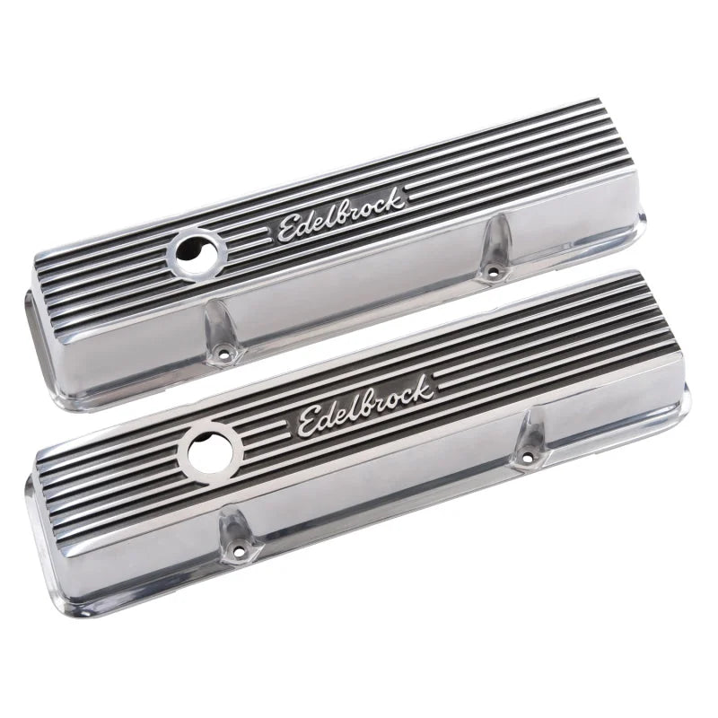 Edelbrock Valve Cover Elite II Series Chevrolet 1959-1986 262-400 CI V8 Low Polished - Additional View 5