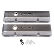 Load image into Gallery viewer, Edelbrock Valve Cover Elite II Series Chevrolet 1959-1986 262-400 CI V8 Tall Polished - Side View
