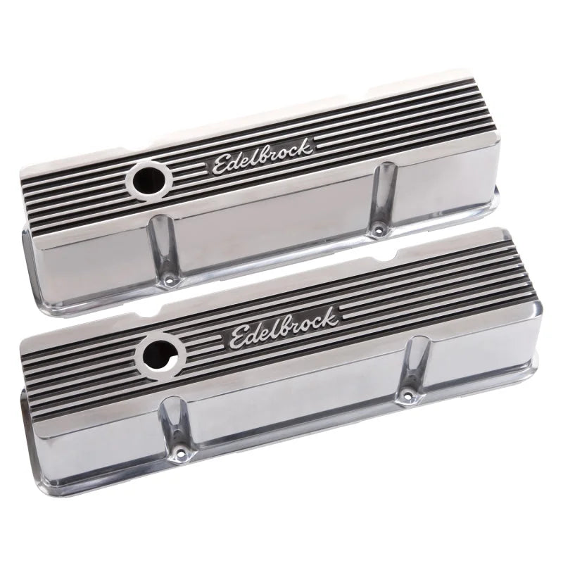 Edelbrock Valve Cover Elite II Series Chevrolet 1959-1986 262-400 CI V8 Tall Polished - Additional View 5